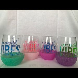 Mermaid Wine Glasses Set of 4